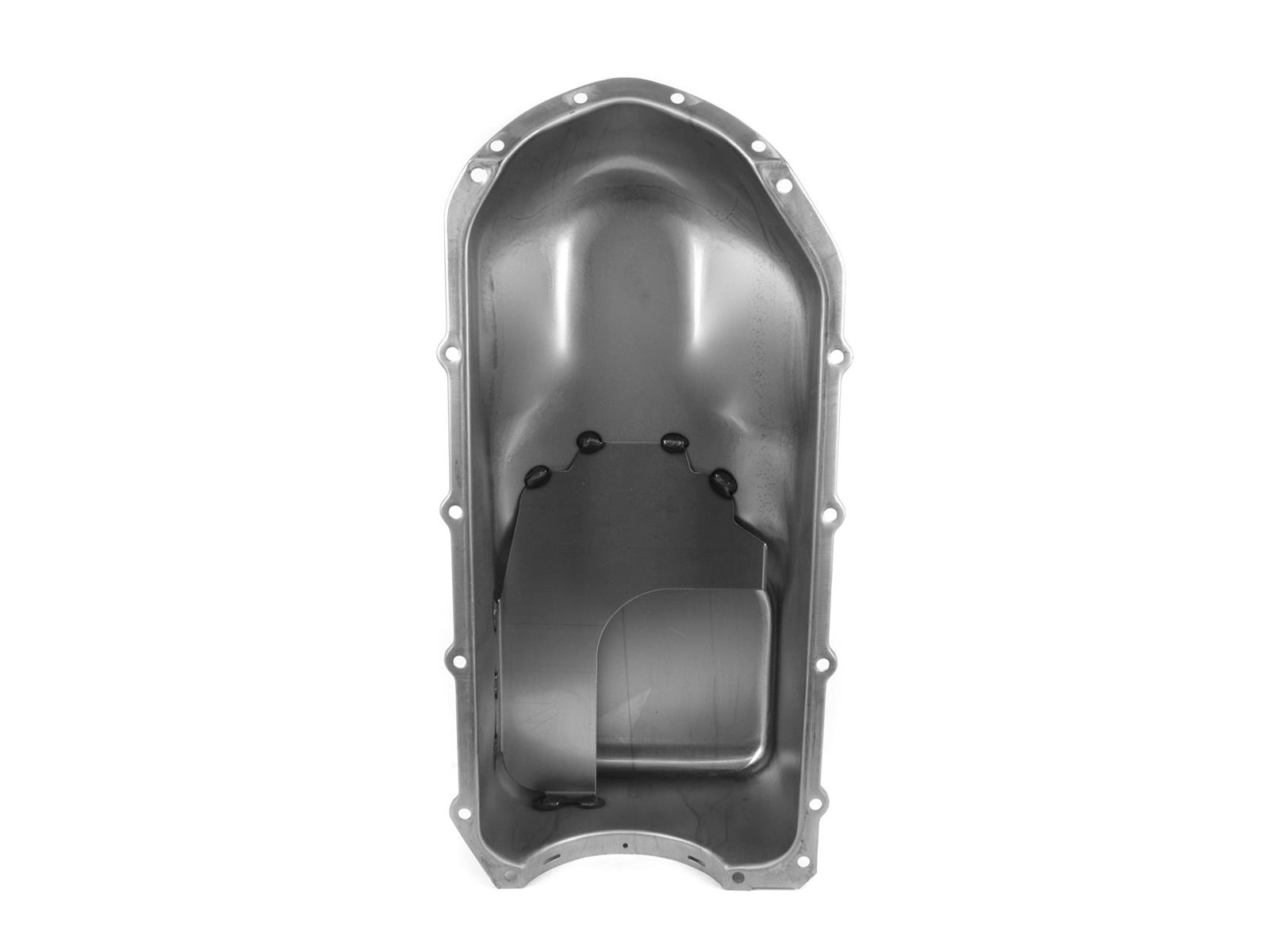 Canton Racing Stock Appearing/Stock Replacement Series Oil Pans 15-389 Pan, Steet/Strip, Steel, Natural, 4.5 qt., Rear Sump, Pontiac V8, Each thumbnail 4