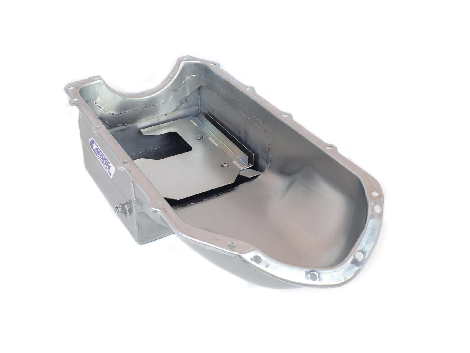 Canton Racing Road Race Series Wet Sump Oil Pans 15-450 Pan, Race, Steel, 6 qt., Rear Sump, Pontiac V8, Each