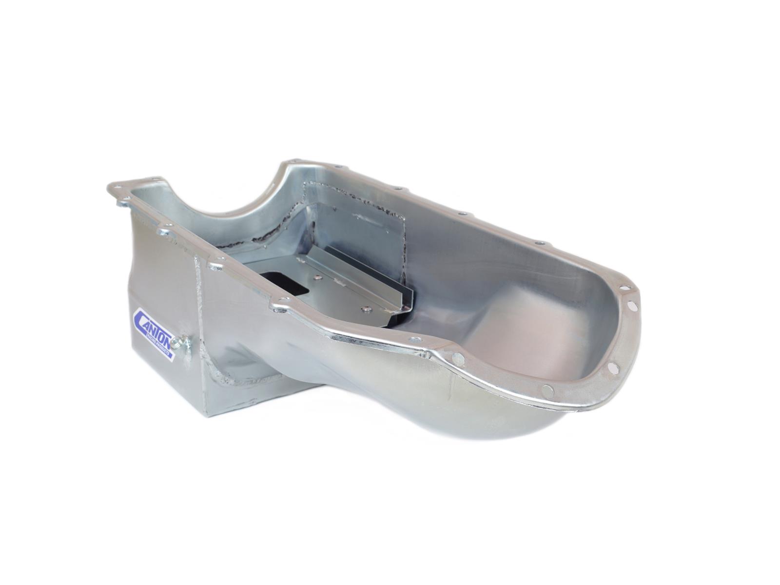 Canton Racing Road Race Series Wet Sump Oil Pans 15-452 Pan, Street/Strip, Steel, 5 qt., Rear Sump, Pontiac V8, Each thumbnail 4
