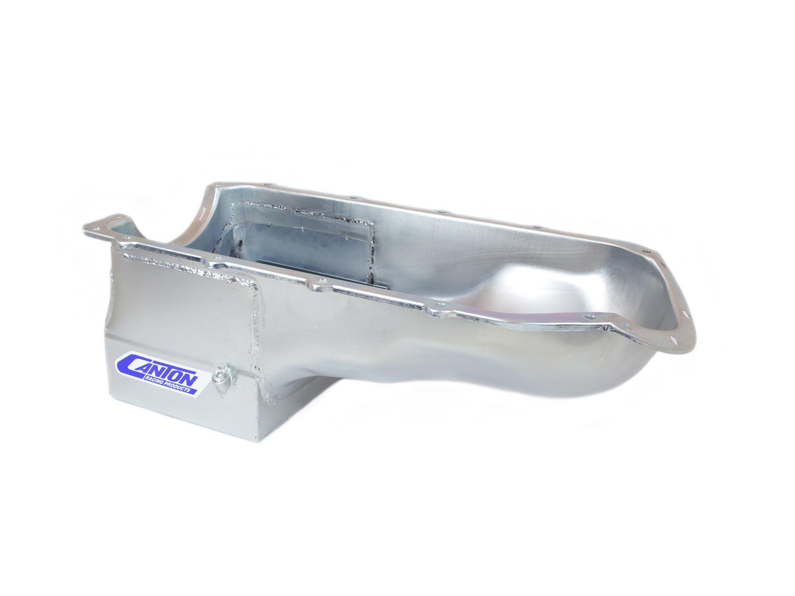 Canton Racing Road Race Series Wet Sump Oil Pans 15-452 Pan, Street/Strip, Steel, 5 qt., Rear Sump, Pontiac V8, Each thumbnail 3