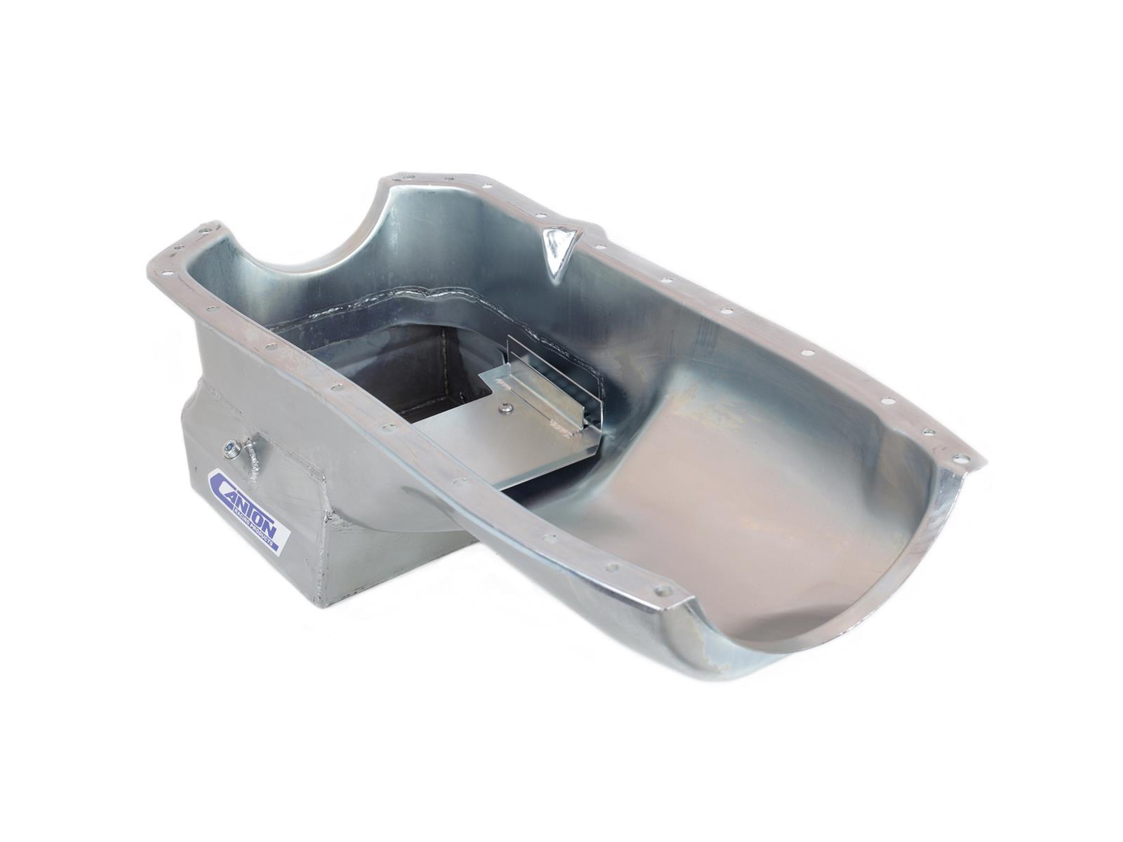 Canton Racing Road Race Series Wet Sump Oil Pans 15-502 Pan, Street/Strip, Steel, 5 qt., Rear Sump, Oldsmobile V8, Each thumbnail 4