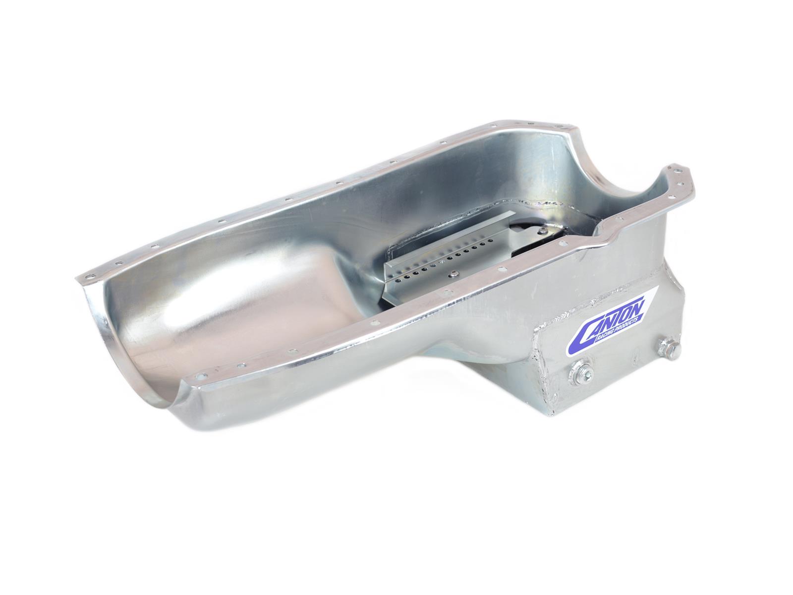 Canton Racing Road Race Series Wet Sump Oil Pans 15-502 Pan, Street/Strip, Steel, 5 qt., Rear Sump, Oldsmobile V8, Each thumbnail 2