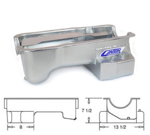 Canton Racing Street/Strip Wet Sump Oil Pans for 1979-1993 MUSTANG - 15-690 Pan, Street/Strip, Steel, 6 qt., Rear Sump, Ford, Small Block, 351, Each thumbnail 6