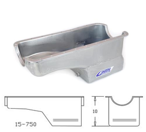 Canton Racing Street/Strip Wet Sump Oil Pans 15-750 Pan, Street/Strip, Steel, 7 qt., Front Sump, Ford, Big Block, 429/460, Each thumbnail 5