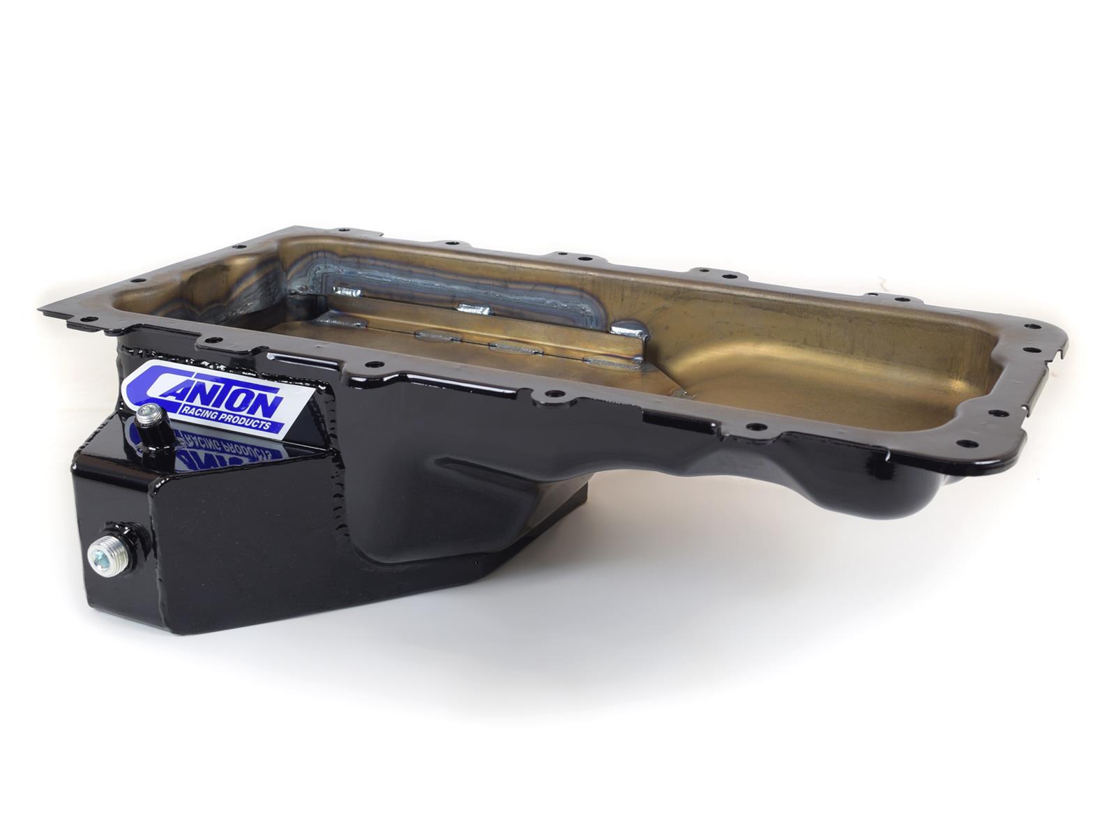 Canton Racing Street/Strip Wet Sump Oil Pans for 1996-2014 MUSTANG - 15-780BLK Pan, Sump, Steel, Black Powdercoated, Rear Sump, 6 Qt., 4.173 in. Stroke, Ford, Modular V8, Each