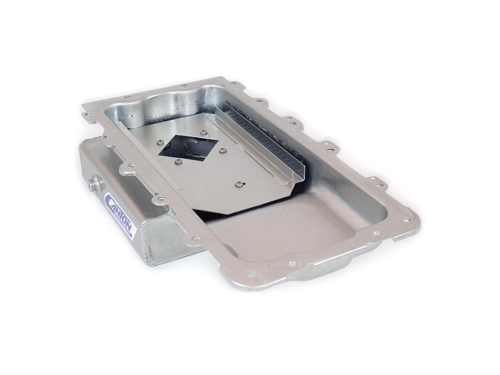 Canton Racing Road Race Series Wet Sump Oil Pans 15-794 Pan, Street/Strip, Steel, 6 qt., Rear Sump, Ford, Modular, 4.6/5.4L, Each thumbnail 3