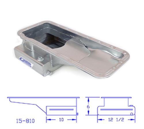 Canton Racing Street/Strip Wet Sump Oil Pans 15-810 Pan, Street/Strip, Steel, 7 qt., Front Sump, Ford, Big Block FE, Each thumbnail 5