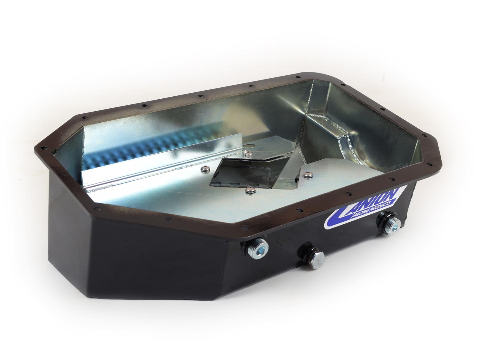 Canton Racing Drag Wet Sump Oil Pans 15-964BLK Pan, Steel, Black, 6.5 qt., Sump, Baffled, Windage Tray, Race, Road Race, Honda®, K Series, Each