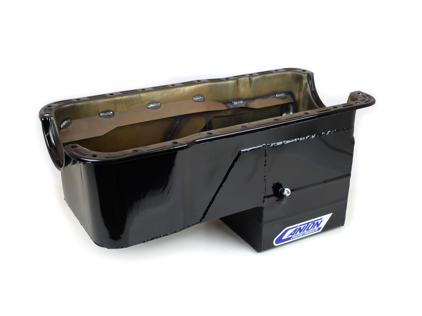 Canton Racing Truck Wet Sump Pans 16-674 Oil Pan, Off-Road, Steel, Black Powdercoated, 7 qt., Rear Sump, Ford, Small Block, 351, Each thumbnail 2