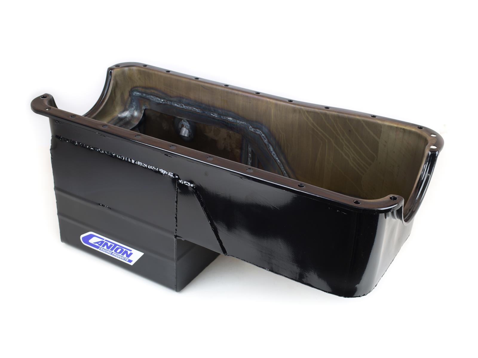 Canton Racing Truck Wet Sump Pans 16-774 Oil Pan, Off-Road, Steel, Black Powdercoated, 7 qt., Rear Sump, Ford, Big Block, Each