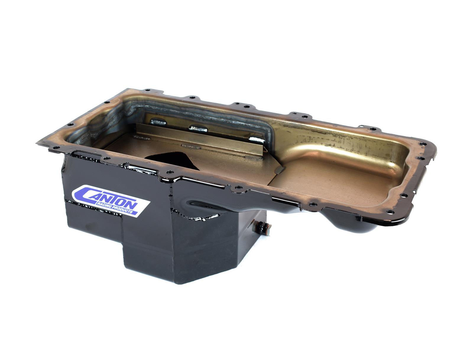 Canton Racing Truck Wet Sump Pans 16-780 Oil Pan, Off-Road, Steel, Black Powdercoated, 7 qt., Rear Sump, Ford Modular V8, Each