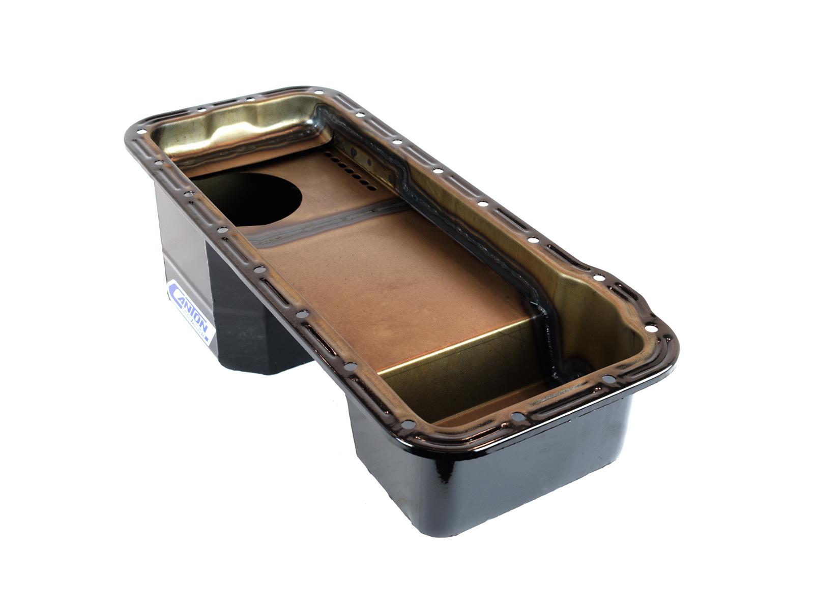 Canton Racing Truck Wet Sump Pans 16-870 Oil Pan, Off-Road, Steel, Black Powdercoated, 6 qt., Rear Sump, Ford, Big Block FE, Each thumbnail 2