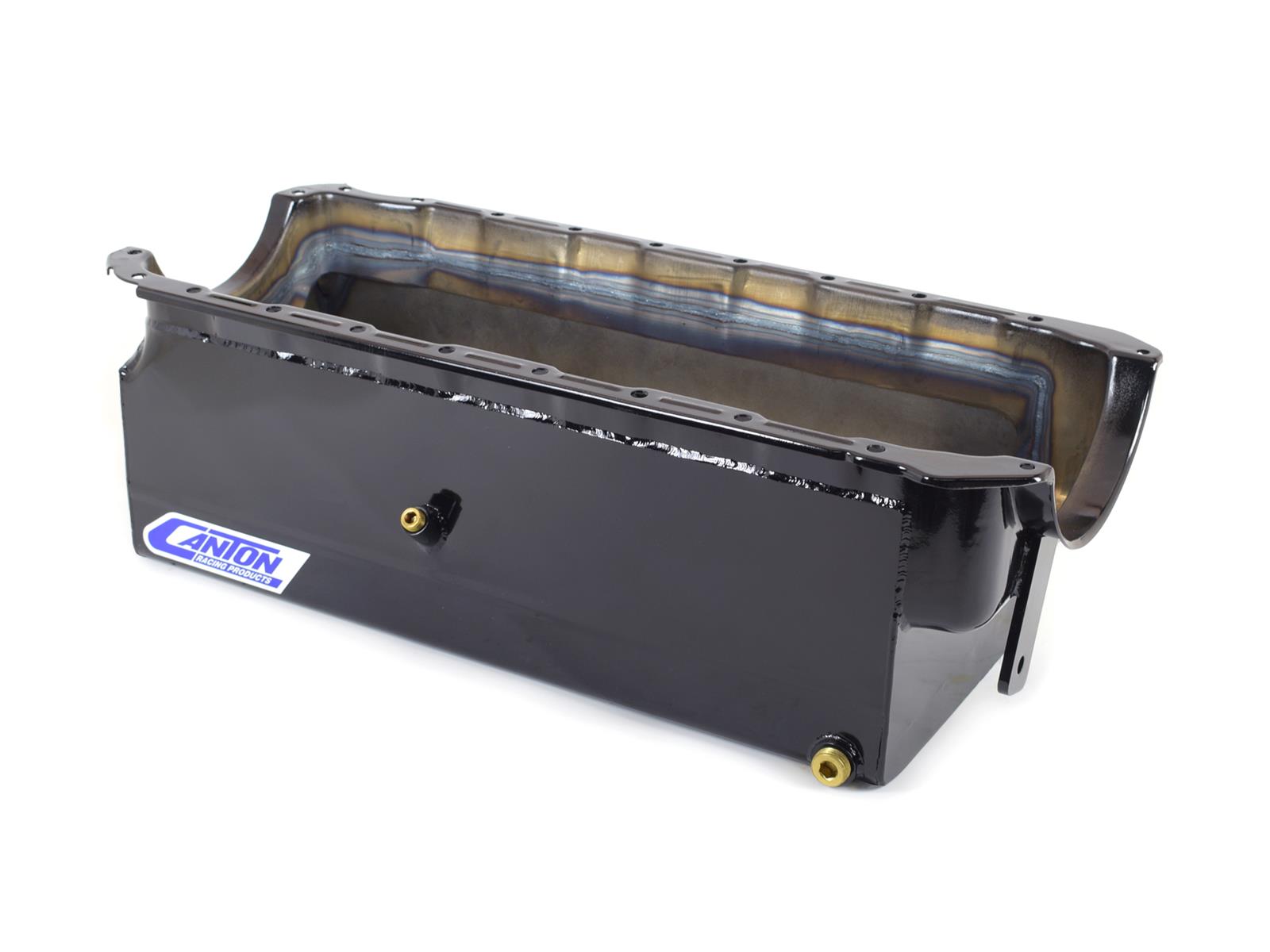 Canton Racing Marine Wet Sump Oil Pans 18-310 Pan, Marine, Steel, Black Powdercoated, 8 qt., Front Sump, Chevy, Big Block, Each thumbnail 2