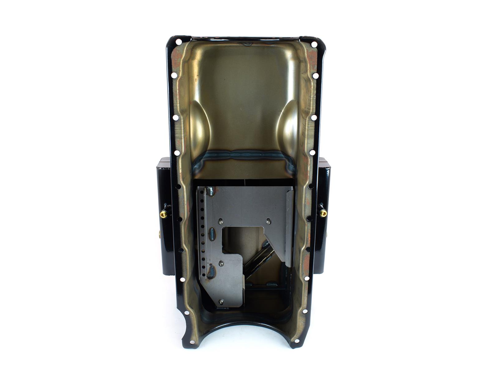 Canton Racing Marine Wet Sump Oil Pans 18-362 Pan, Marine, Steel, Black Powdercoated, 10 qt., Rear Sump, Chevy, Big Block, Each thumbnail 4