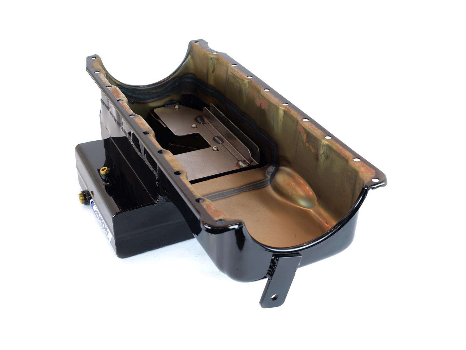 Canton Racing Marine Wet Sump Oil Pans 18-362 Pan, Marine, Steel, Black Powdercoated, 10 qt., Rear Sump, Chevy, Big Block, Each thumbnail 3