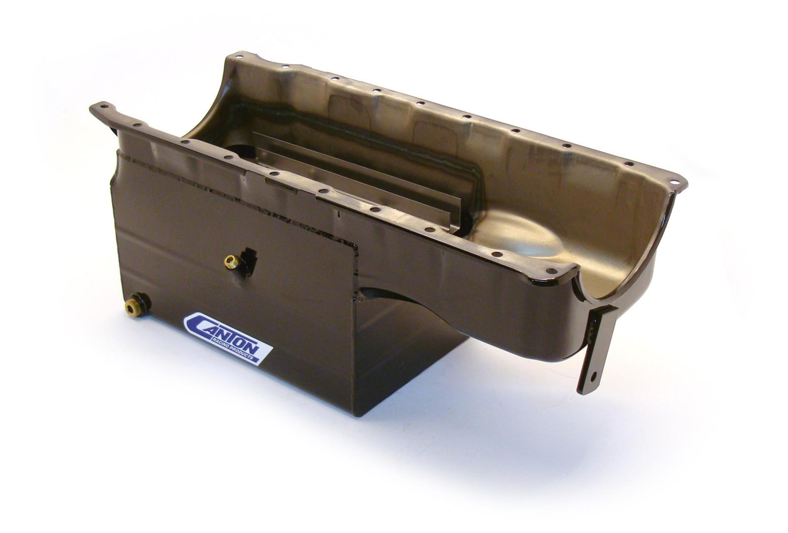 Canton Racing Marine Wet Sump Oil Pans 18-382 Pan, Marine, Steel, Black Powdercoated, 9 qt., Rear Sump, Chevy, Big Block, Each thumbnail 2