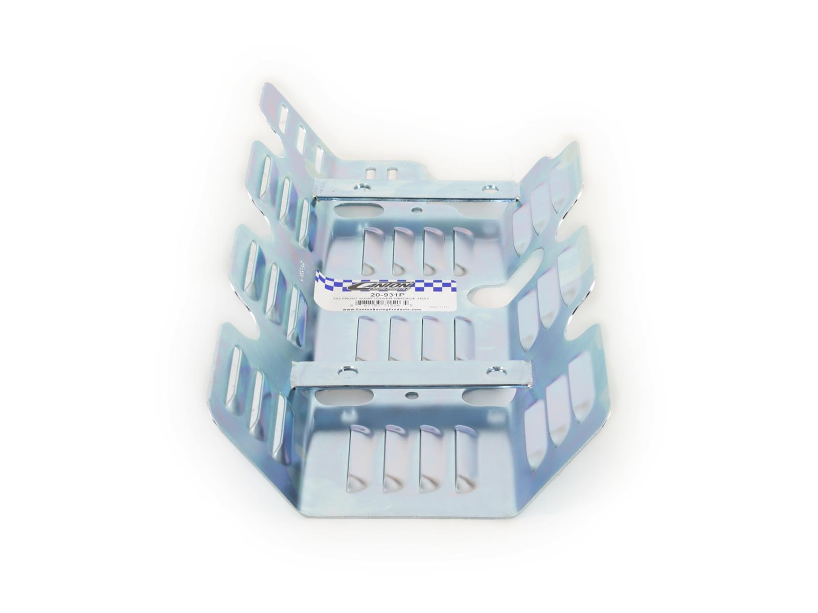 Canton Racing Windage Trays 20-931P Tray, Steel, Clear Zinc, Louvered, Front Sump, Ford, Small Block, Each thumbnail 3