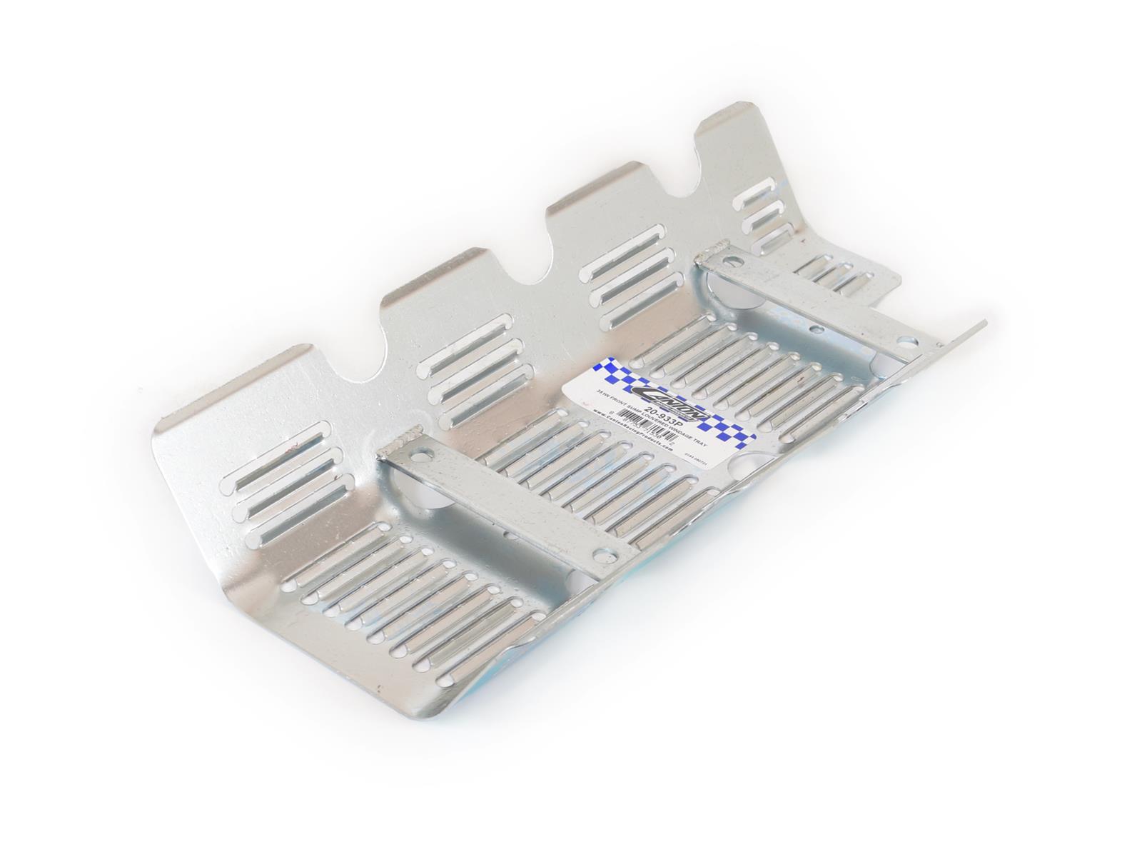 Canton Racing Windage Trays 20-933P Tray, Steel, Clear Zinc, Louvered, Front Sump, Ford, Small Block, Each