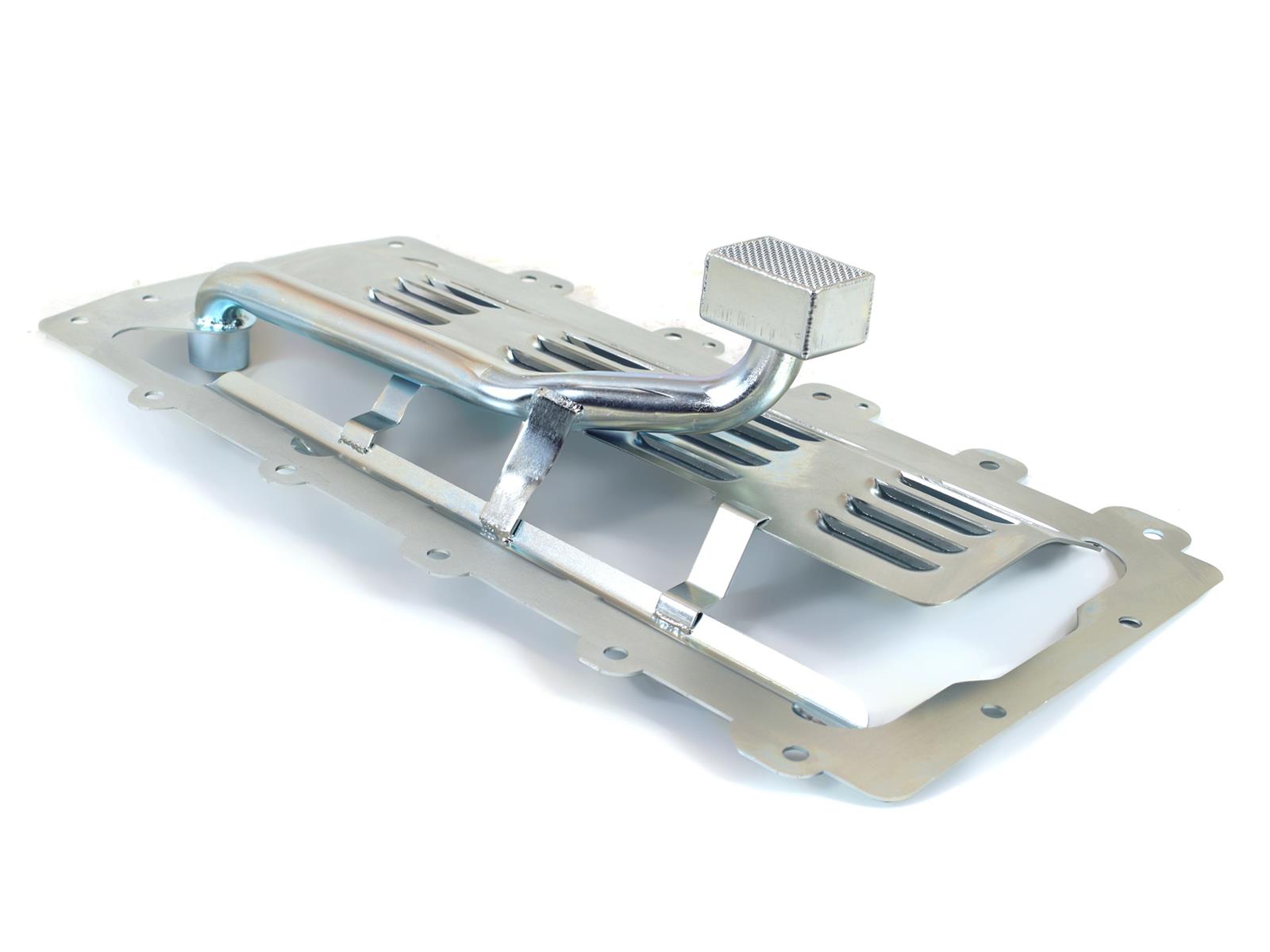 Canton Racing Windage Trays 20-937P36 Tray, Steel, Clear Zinc, Louvered, Rear Sump, Ford, Coyote, with Oil Pickup, Each thumbnail 2