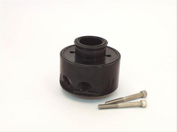 Canton Racing Oil Cooler Sandwich Adapters 22-542 Adapter, Filter, Bolt-On, Aluminum, Black, 13/16-16 in. Filter Thread, 1/2 in. NPT Inlet/Outlet, Each thumbnail 2