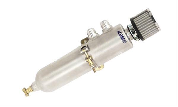 Canton Racing Breather Tanks 23-033 Overflow Tank, 1.5 qt., Round, Aluminum, Natural, -12 in. NPT Inlet, Universal, Kit thumbnail 3