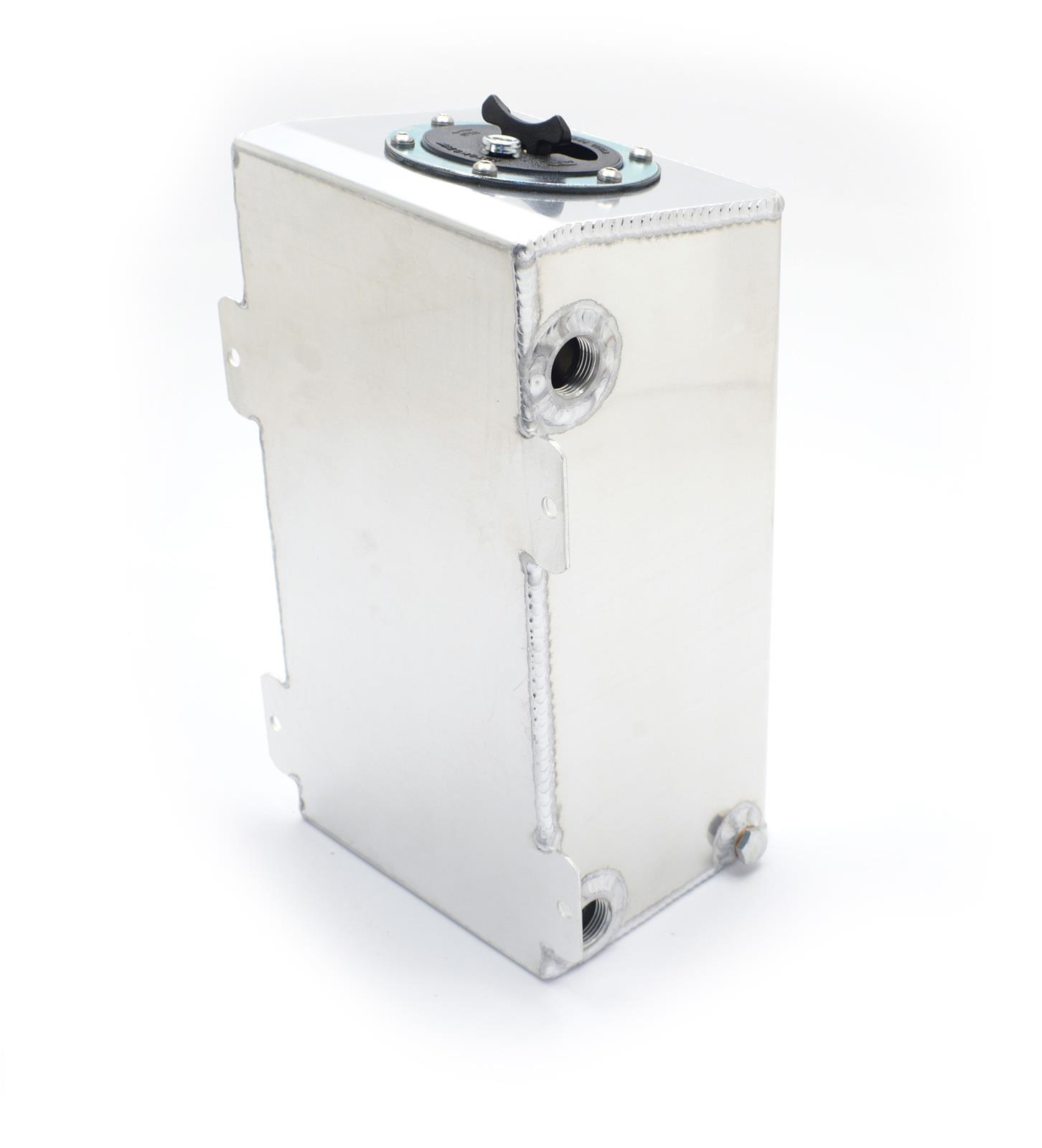 Canton Racing Dry Sump Tanks 23-110L Oil Tank, Sump, Aluminum, Natural, 10 qt., Rectangular, -12 AN Inlet/Outlets, Left Side, Each thumbnail 2