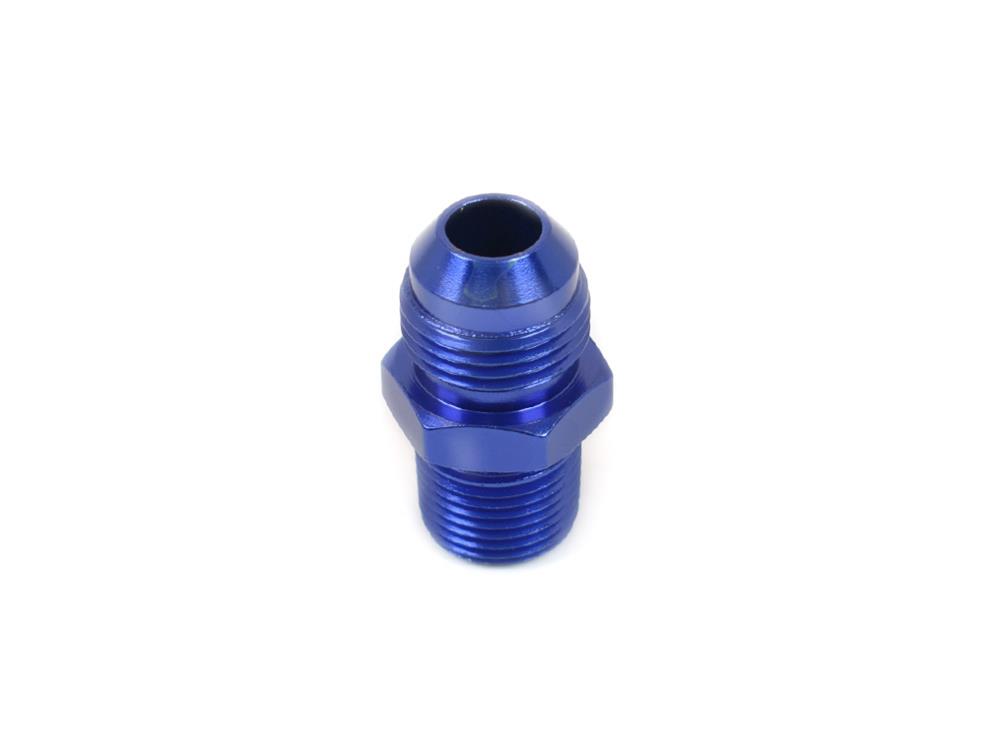 Canton Racing NPT to AN Adapter Fittings 23-234A Fitting, Adapter, NPT, Straight, Aluminum, Blue Anodized, -8 AN, 3/8 in. NPT, Each