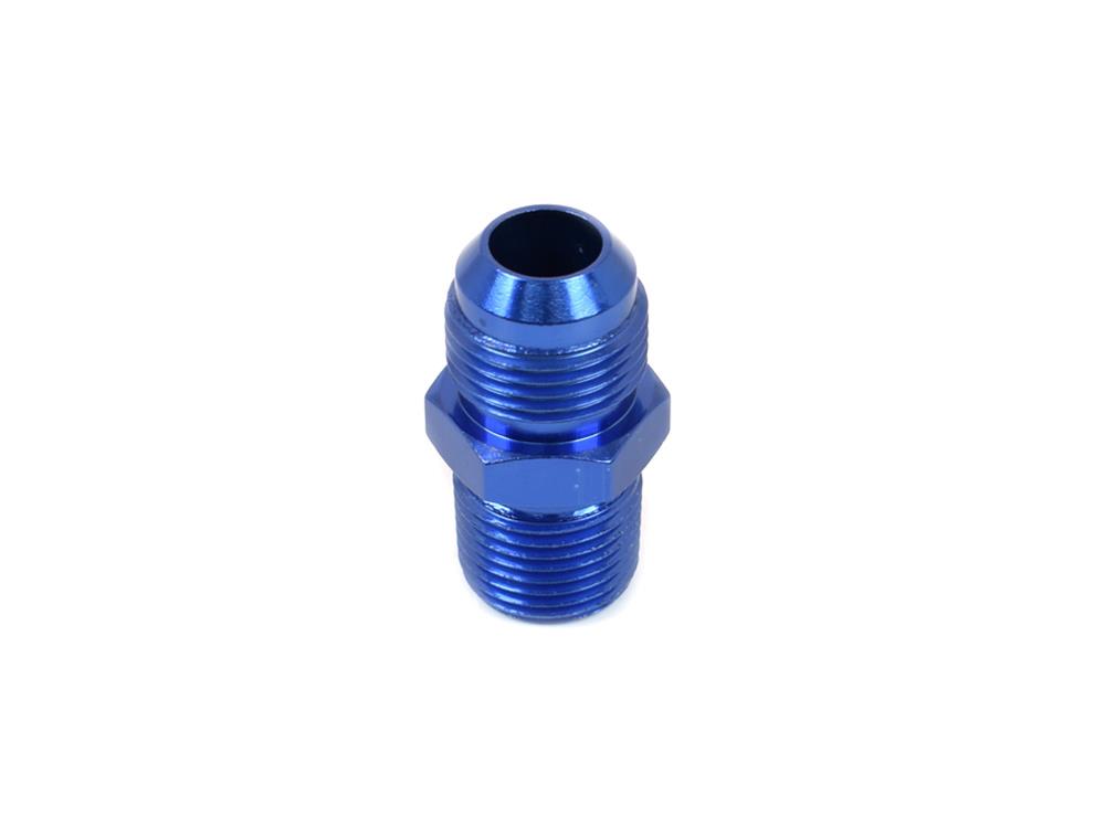 Canton Racing NPT to AN Adapter Fittings 23-245A Fitting, Adapter, NPT, Straight, Aluminum, Blue Anodized, -10 AN, 1/2 in. NPT, Each