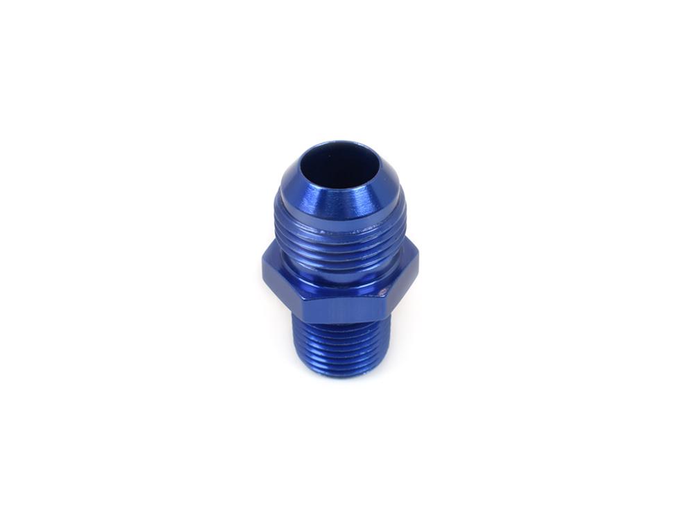 Canton Racing NPT to AN Adapter Fittings 23-246A Fitting, Adapter, NPT, Straight, Aluminum, Blue Anodized, -12 AN, 1/2 in. NPT, Each