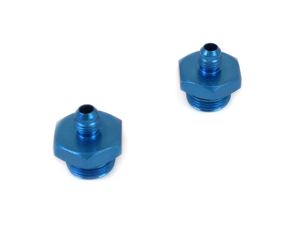 Canton Racing O-Ring Port Adapter Fittings 23-463A Fitting, Adapter, AN to Straight Cut, Straight, Aluminum, Natural, -6 AN, -12 AN, Pair thumbnail 2