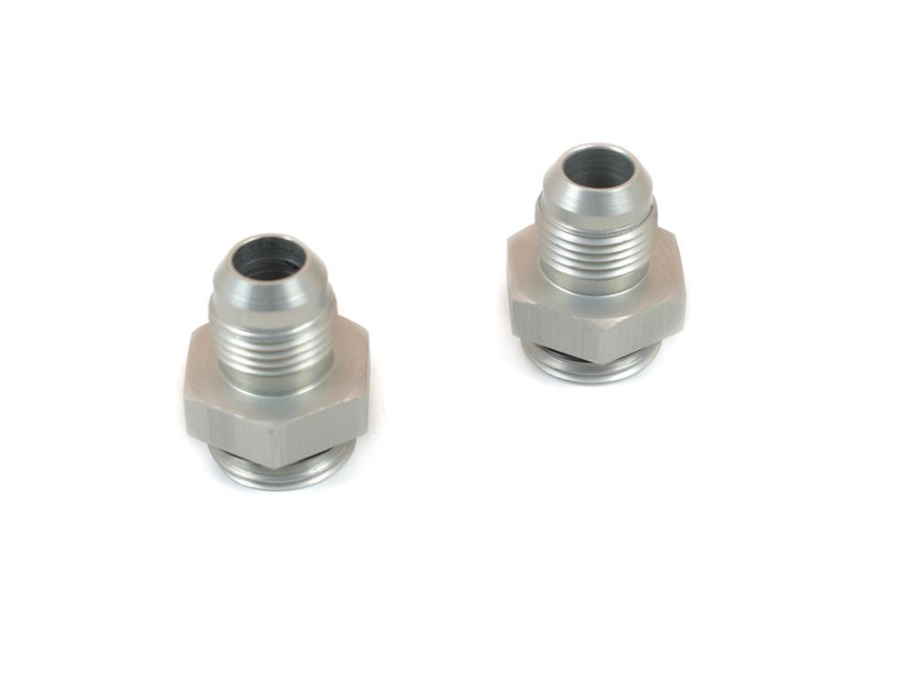 Canton Racing O-Ring Port Adapter Fittings 23-465A Fitting, Adapter, AN to Straight Cut, Straight, Aluminum, Natural, -10 AN, -12 AN, Pair thumbnail 3