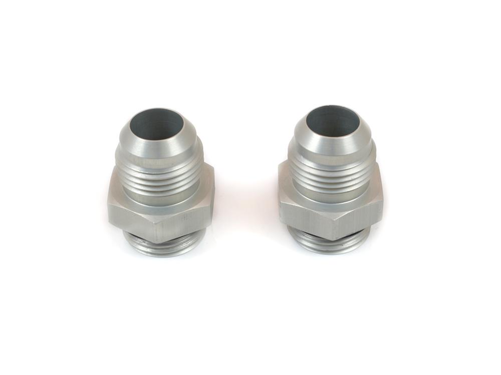 Canton Racing O-Ring Port Adapter Fittings 23-466A Fitting, Adapter, AN to Straight Cut, Straight, Aluminum, Blue Anodized, -12 AN, -12 AN, Pair