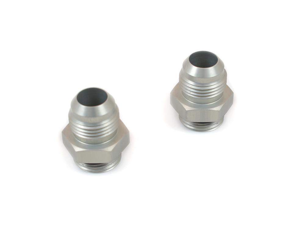 Canton Racing O-Ring Port Adapter Fittings 23-466A Fitting, Adapter, AN to Straight Cut, Straight, Aluminum, Blue Anodized, -12 AN, -12 AN, Pair thumbnail 2