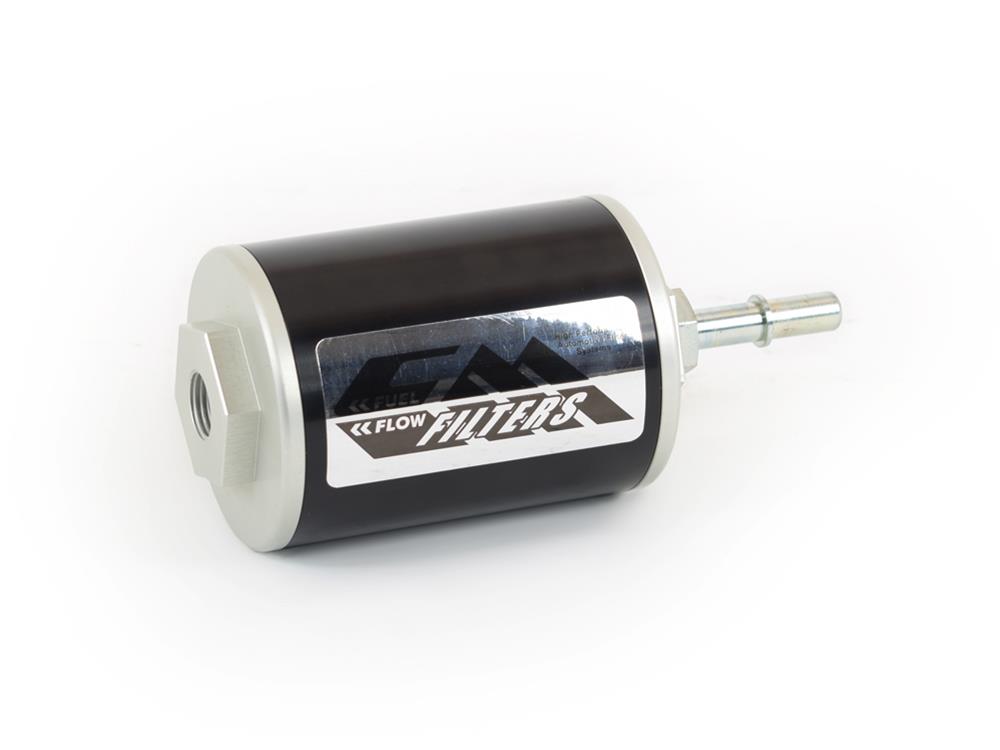 Canton Racing CM 1 Micron Fuel Filter with Stock Inlet Size 25-909 Filter, Aluminum, Red Anodized, Chevy, Pontiac, Each thumbnail 2