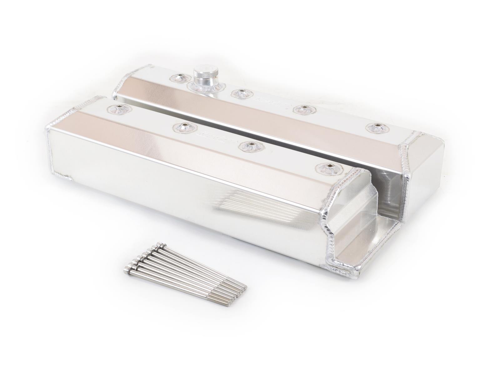 Canton Racing Fabricated Aluminum Valve Covers 65-208 Cover; Cover; Direct Replacement For 92-96 Chevy Corvette LT1; Incl. Stainless