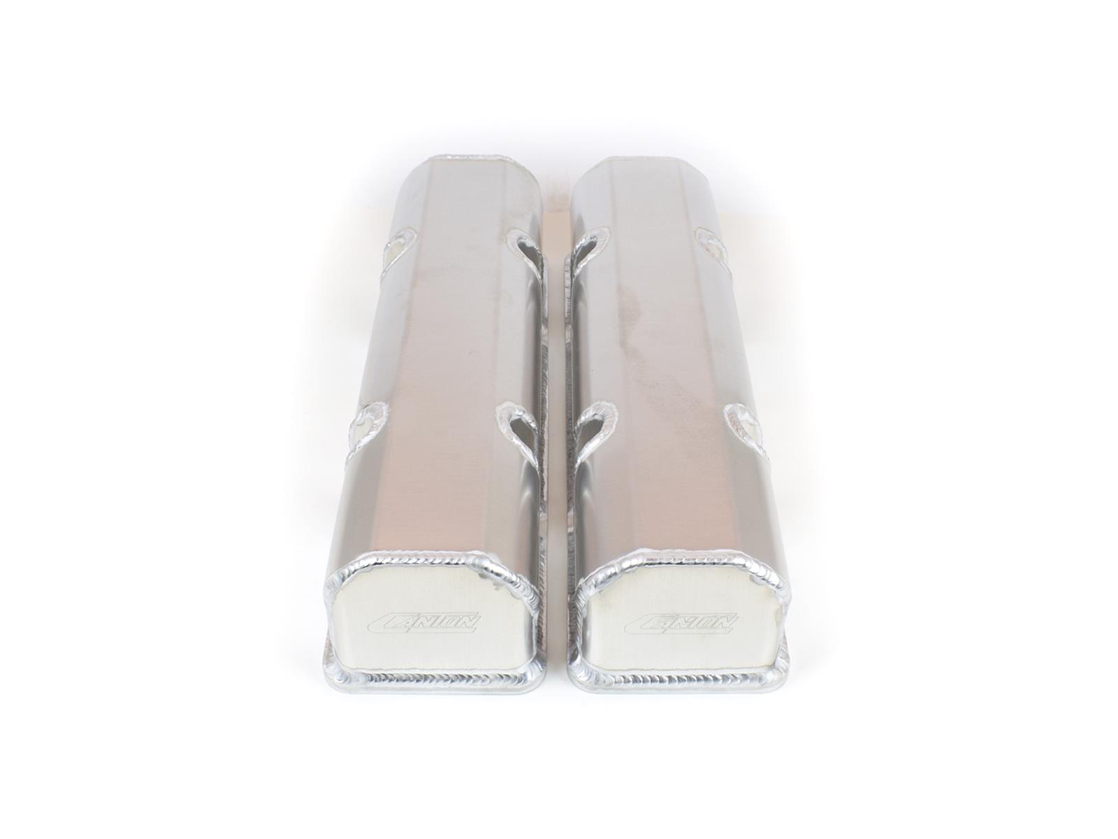 Canton Racing Products Valve Covers 66-200 SBC FABBED ALUM VALVE COVERS - LASER CUT RAIL thumbnail 2