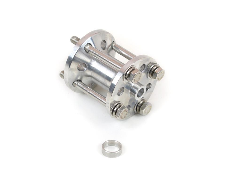 Canton Racing Fan Spacers 75-625 Spacer, Aluminum, Natural, 2.5 in., Bolts, Washers, Kit