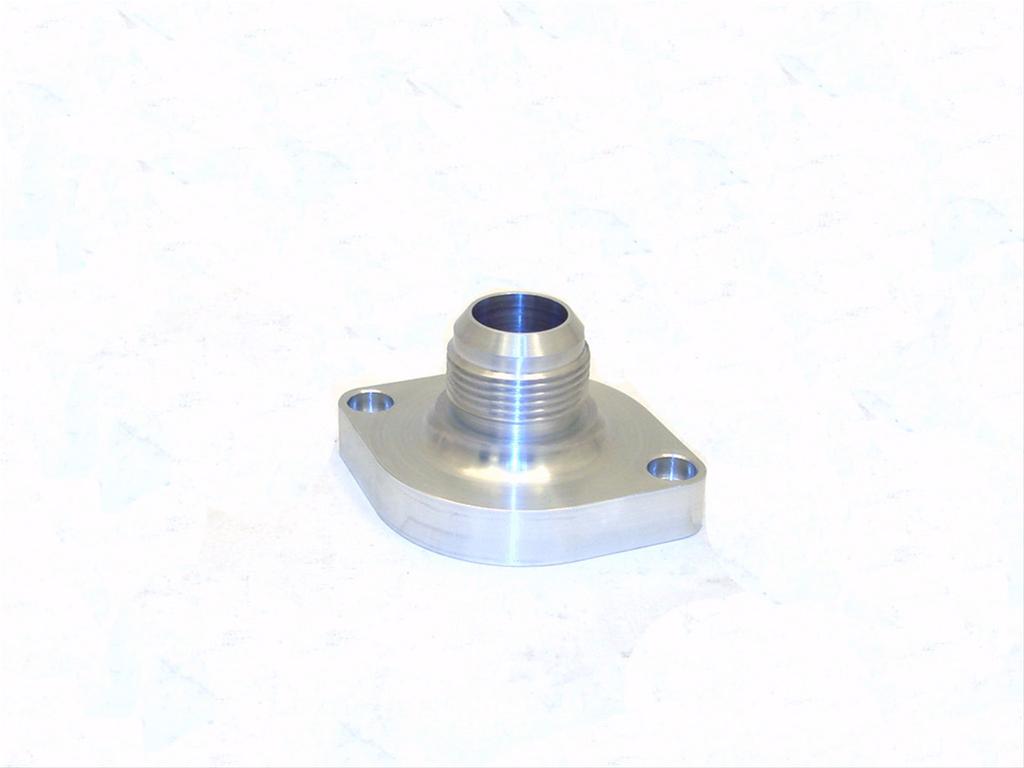 Canton Racing Billet Aluminum Water Necks 80-032 Neck, Straight Up, Aluminum, Natural, -16 AN Male Threads Inlet, Chevy, 4.8L, 5.3L, 6.0L, Each thumbnail 2