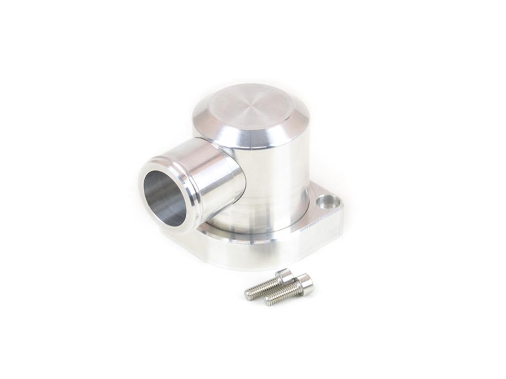 Canton Racing Billet Aluminum Water Necks 80-052 Neck, 90 Degree, Swivel, Aluminum, Natural, Chevy, LS, Each