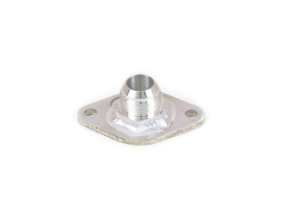 Canton Racing Universal Water Outlet Fittings 80-100 Neck, Billet Aluminum, Natural, -16 AN Male, Straight Up, Chevy, Big/Small Block, Each