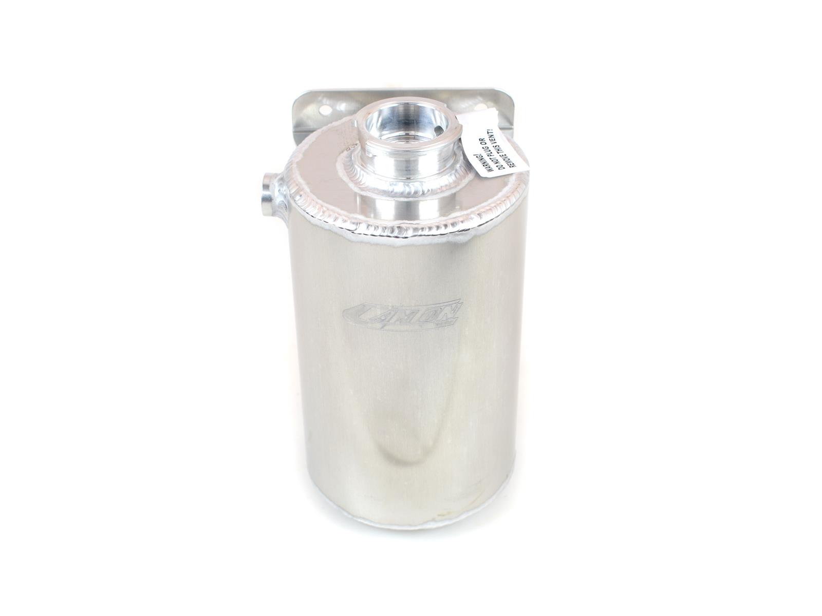 Canton Racing Coolant Expansion and Recovery Tanks 80-200R Overflow Tank, 2.5 qt., Round, Aluminum, Natural, 3/8 in. NPT Inlet, Universal, Kit