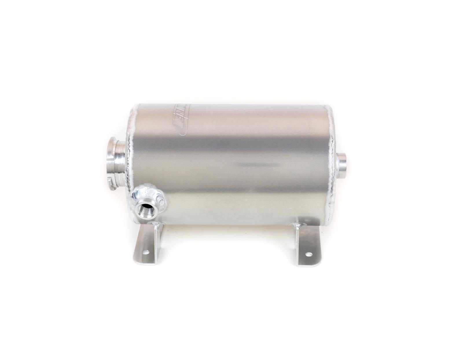 Canton Racing Coolant Expansion and Recovery Tanks 80-200R Overflow Tank, 2.5 qt., Round, Aluminum, Natural, 3/8 in. NPT Inlet, Universal, Kit thumbnail 2