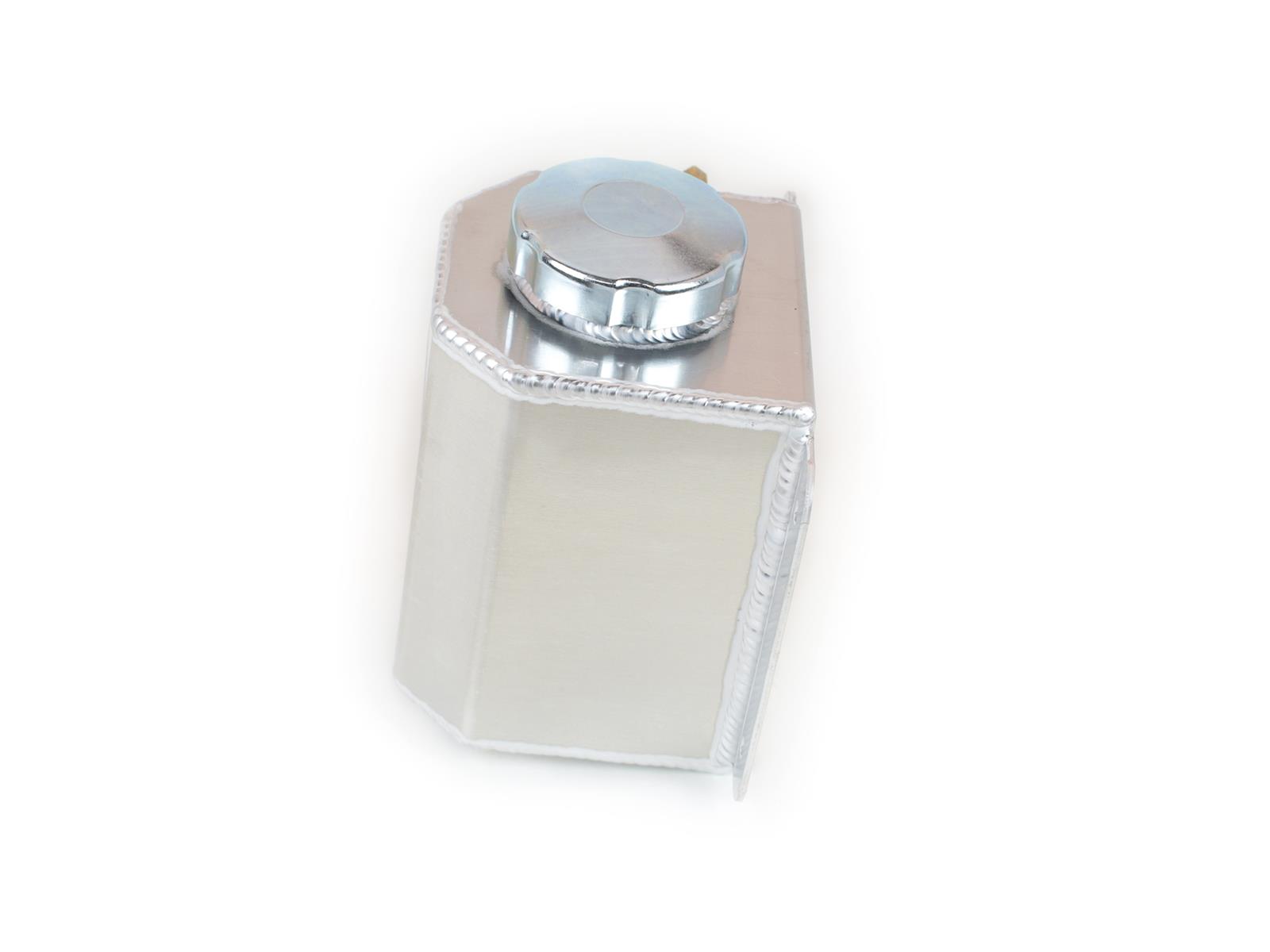 Canton Racing Coolant Recovery/Overflow Catch/Fill Tanks 80-201C Overflow Tank, 1.75 qt., Chamfered, 6.0 in. Tall, 4.5 in. Wide, 4.5 in. Deep, Aluminum, 1/4 in. NPT Inlet, Universal, Kit thumbnail 4
