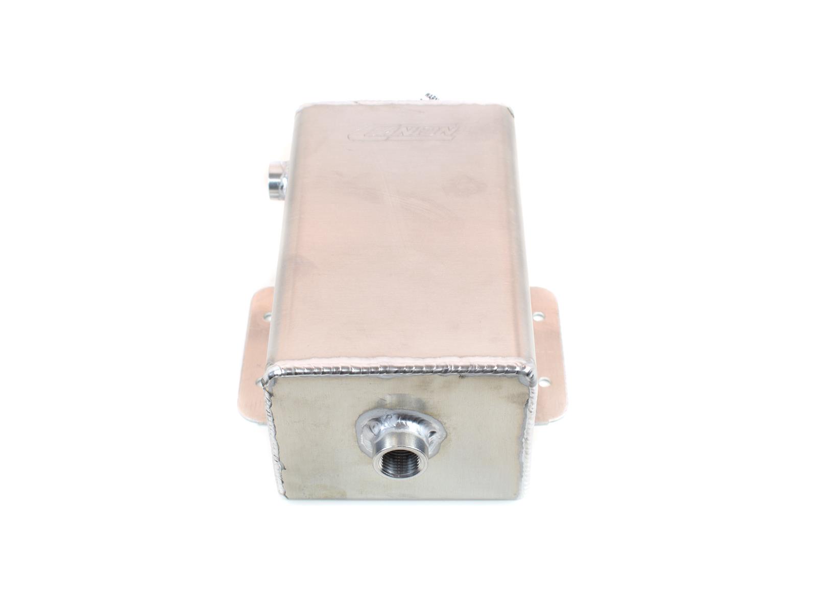 Canton Racing Coolant Expansion Fill Tanks 80-202 Overflow Tank, 2 qt., Rectangular, Aluminum, Natural, 3/8 in. NPT Inlet, Universal, Kit thumbnail 3