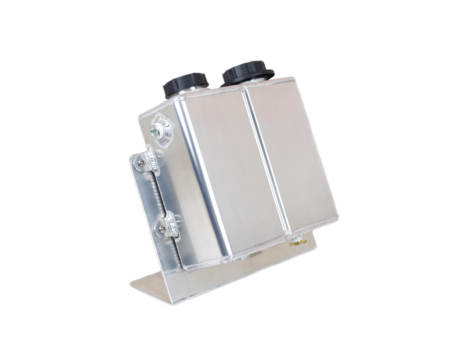 Canton Racing Coolant Expansion and Recovery Tanks 80-203 Expansion/Recovery Tank, Rectangular, Aluminum, Natural, 1/2 in. NPT, Each thumbnail 2