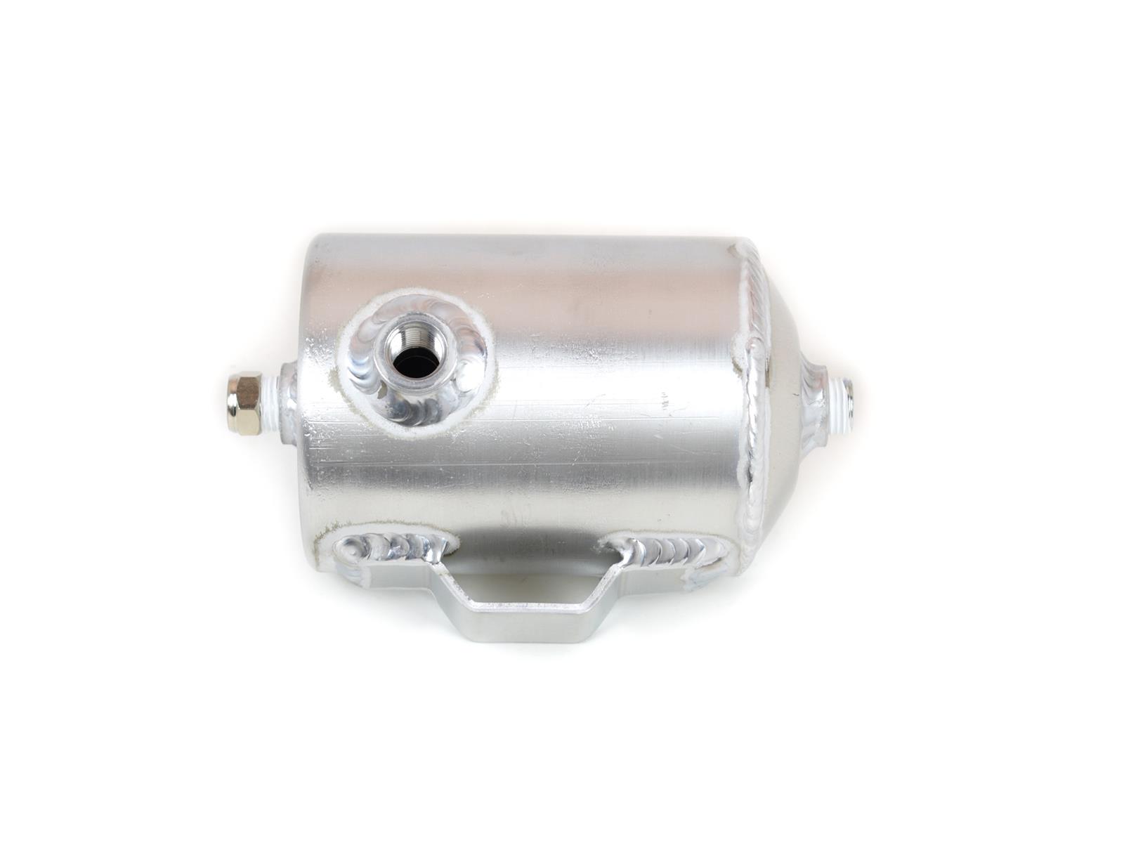 Canton Racing Overflow Catch Tanks 80-207 Tank, 16 oz., Round, Aluminum, Natural, 1/4 in. NPT Female Threads Inlet/Outlet, Each thumbnail 2