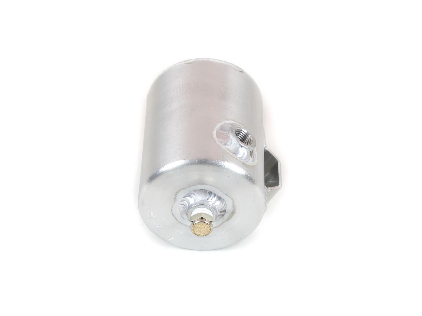 Canton Racing Overflow Catch Tanks 80-207 Tank, 16 oz., Round, Aluminum, Natural, 1/4 in. NPT Female Threads Inlet/Outlet, Each thumbnail 3