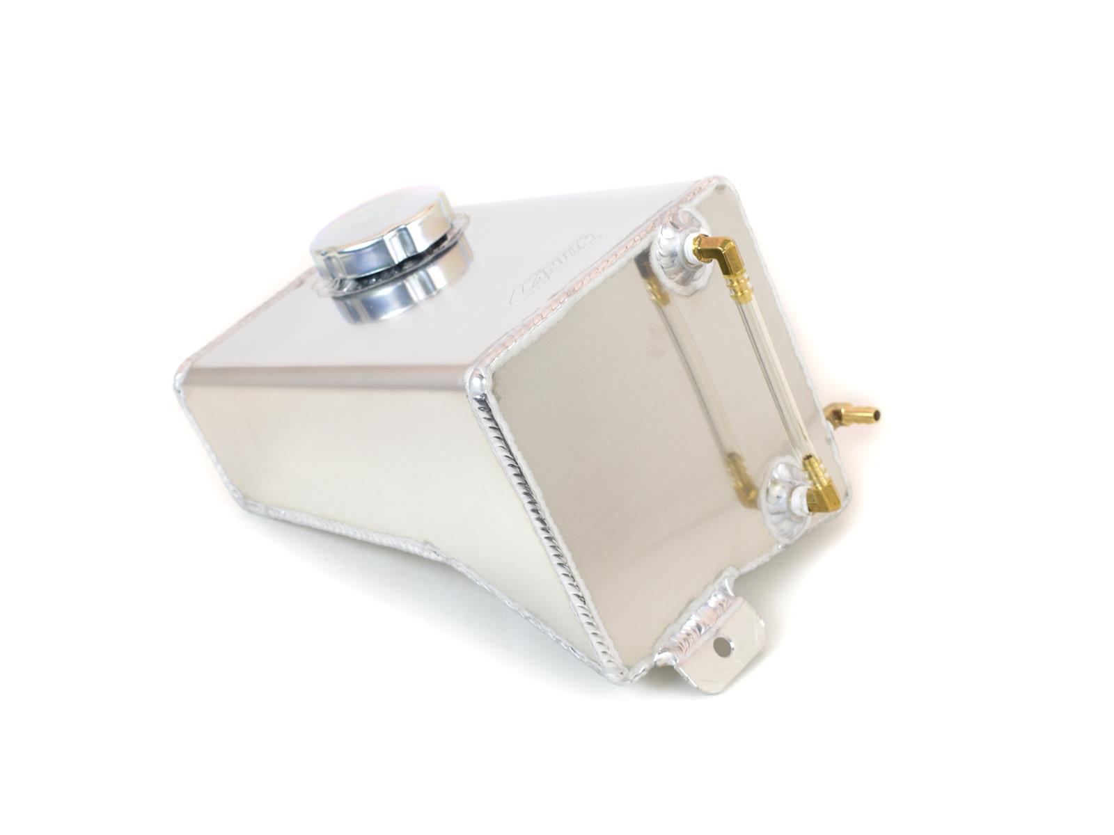 Canton Racing Coolant Expansion and Recovery Tanks 80-218 Overflow Tank, Rectangular, Aluminum, Natural, 5/16 in. Hose Barb Inlet, GM, Car, Kit thumbnail 4