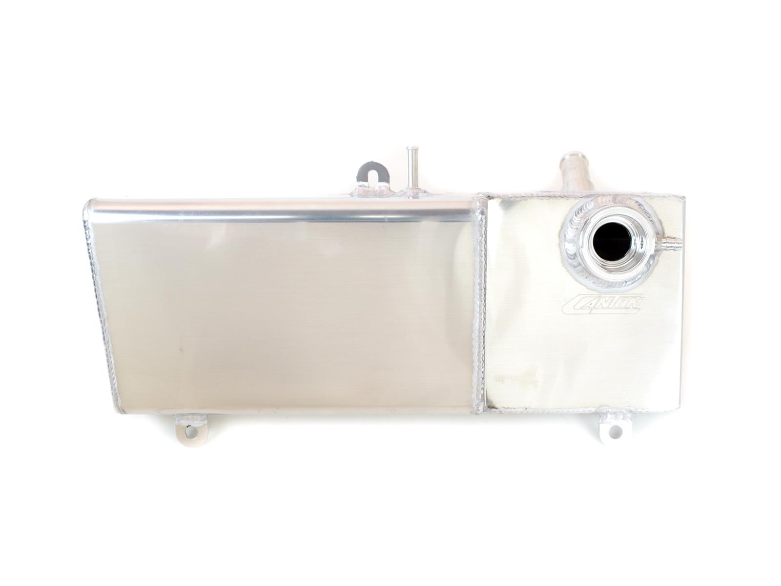 Canton Racing Coolant Expansion and Recovery Tanks for 1996-2004 MUSTANG - 80-232 Overflow Tank, Rectangular, Aluminum, Natural, 5/16 in. Hose Barb Inlet, Ford, Kit