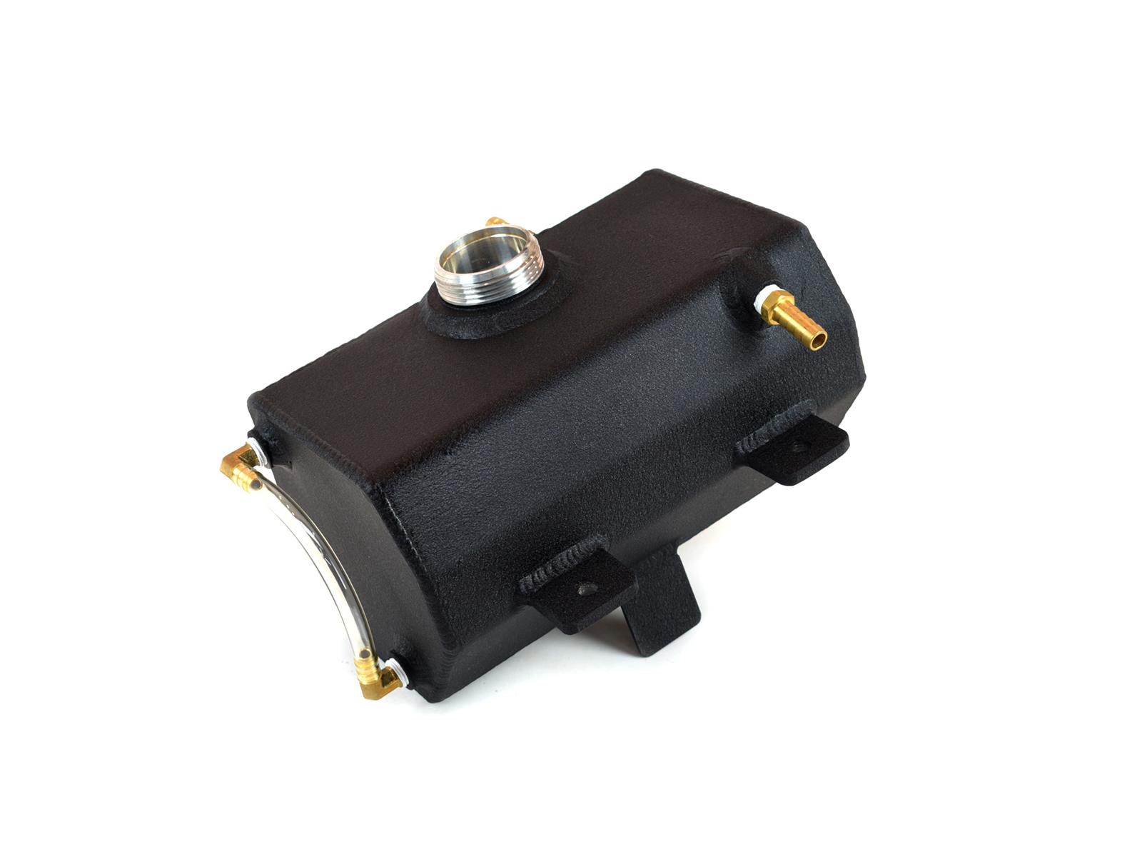 Canton Racing Coolant Expansion and Recovery Tanks for 2015-2021 MUSTANG - 80-247SBLK ALUM EXP TANK '2015-UP -STOCK CAP STYLE